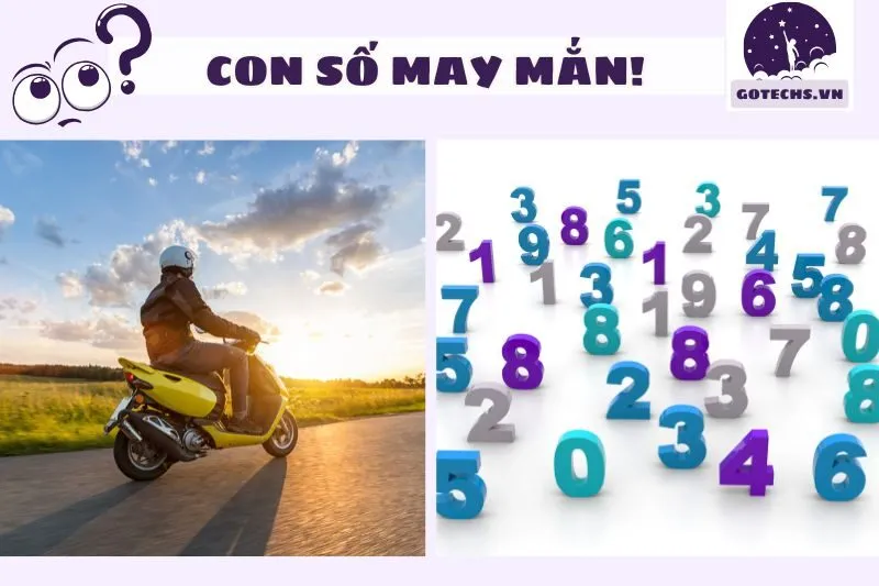 Con số may mắn liên quan đến giấc mơ thấy xe máy